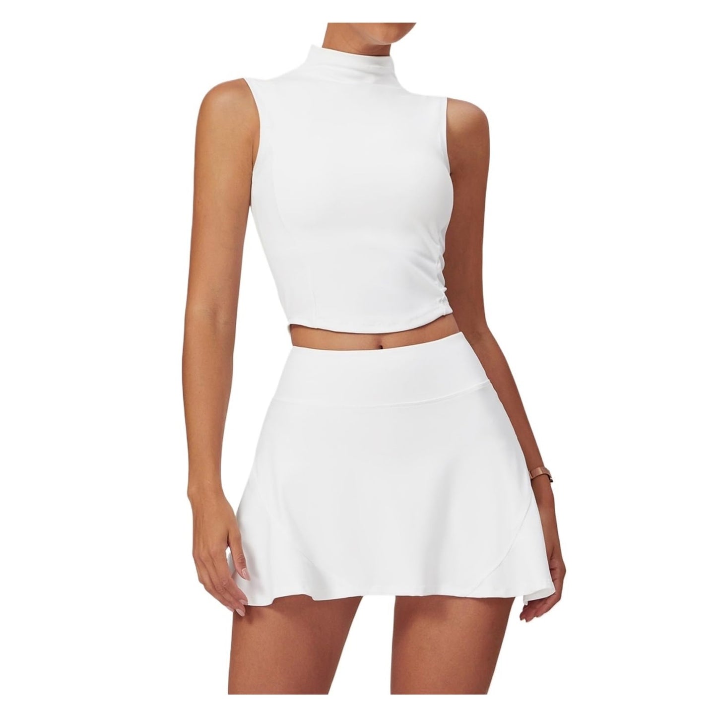 Women’s 2-Piece Workout Set with Shirt and Shorts