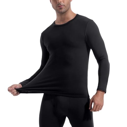 Men’s Fleece Lined Thermal Long Sleeve Base Layer Top