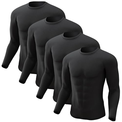 Men’s Fleece Lined Thermal Long Sleeve Base Layer Top