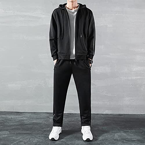 Men’s Two Piece Tracksuit Set with Hoodie and Joggers
