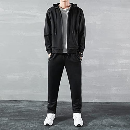 Men’s Two Piece Tracksuit Set with Hoodie and Joggers