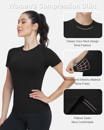 Women’s Short Sleeve Compression Workout Top