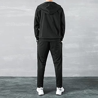 Men’s Two Piece Tracksuit Set with Hoodie and Joggers
