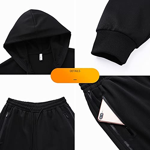 Men’s Two Piece Tracksuit Set with Hoodie and Joggers