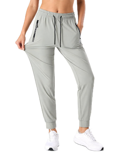 Women’s High Stretch Quick Dry Athletic Pants with Drawstring