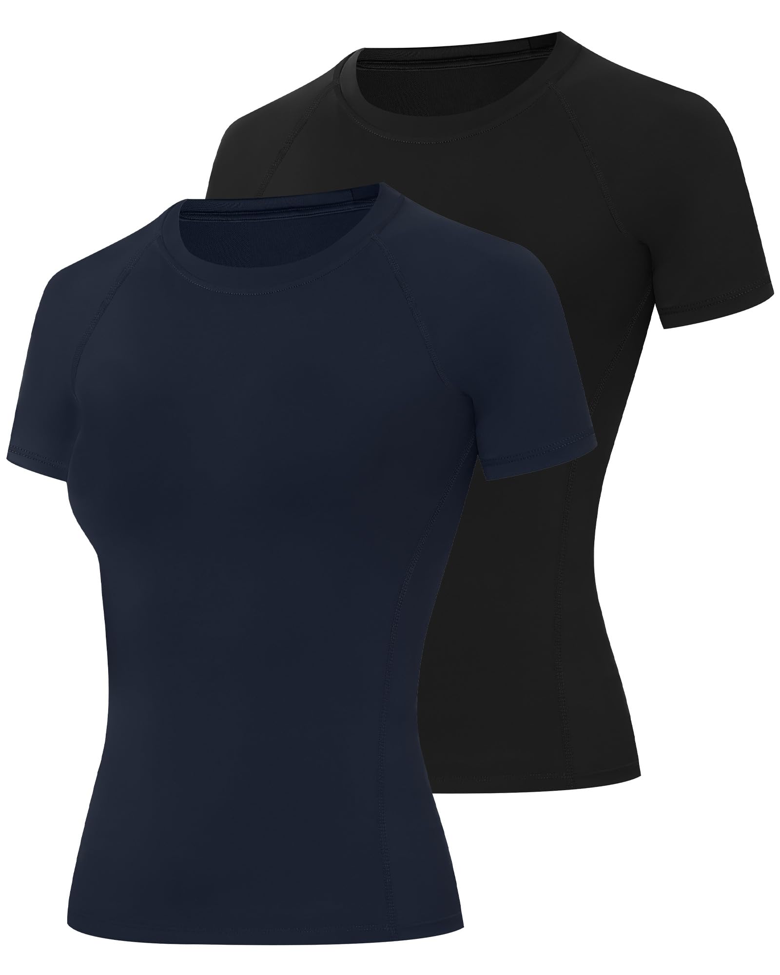 Women’s 2-Pack Short Sleeve Compression Workout Tops