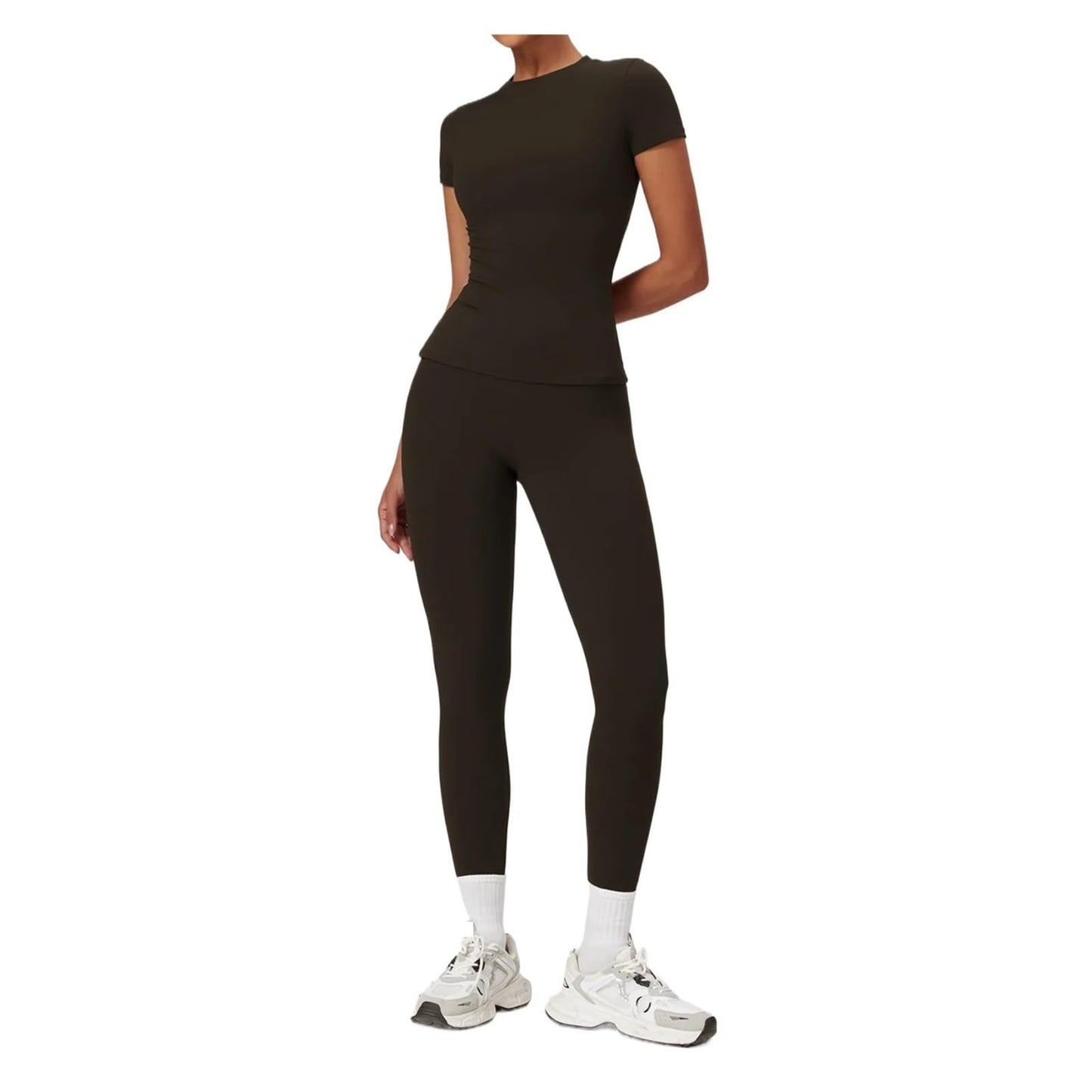Women’s 2-Piece Workout Set with Shirt and Shorts