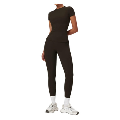 Women’s 2-Piece Workout Set with Shirt and Shorts