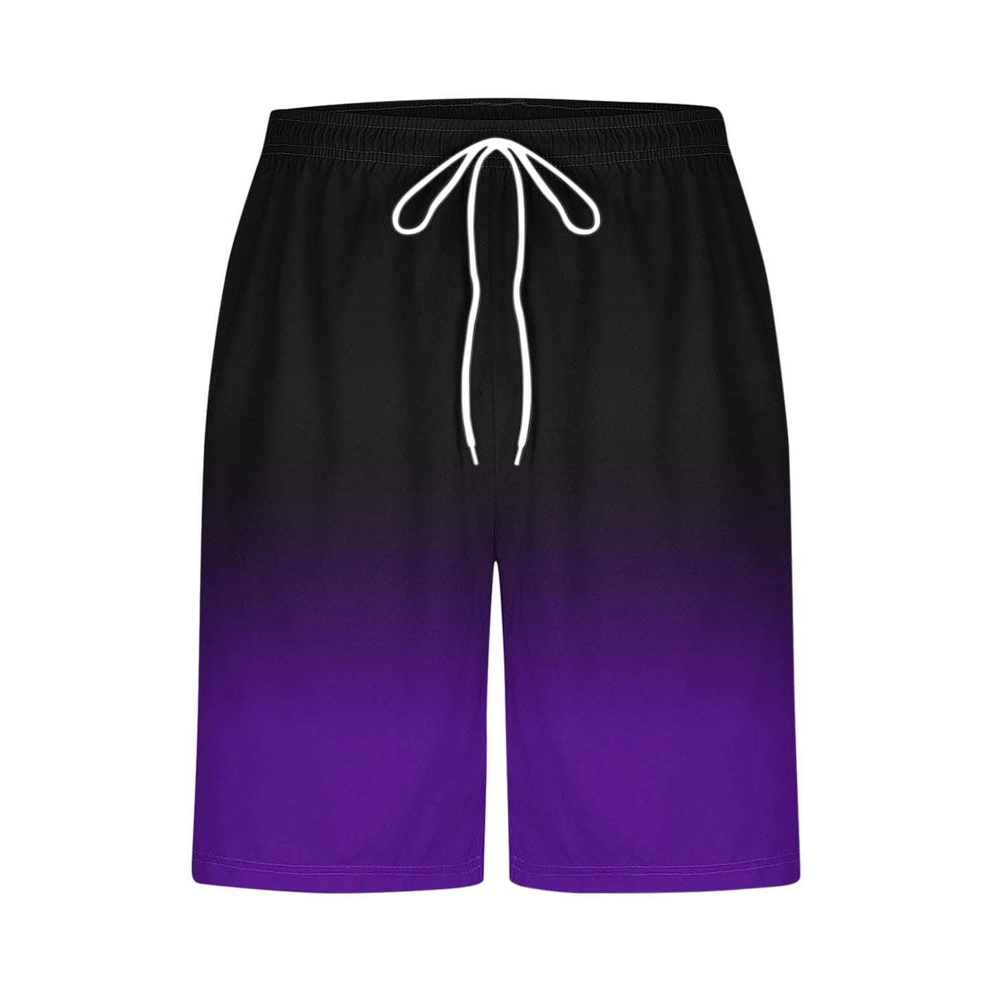 Men’s Gradient Quick Dry Beach Shorts with Pockets