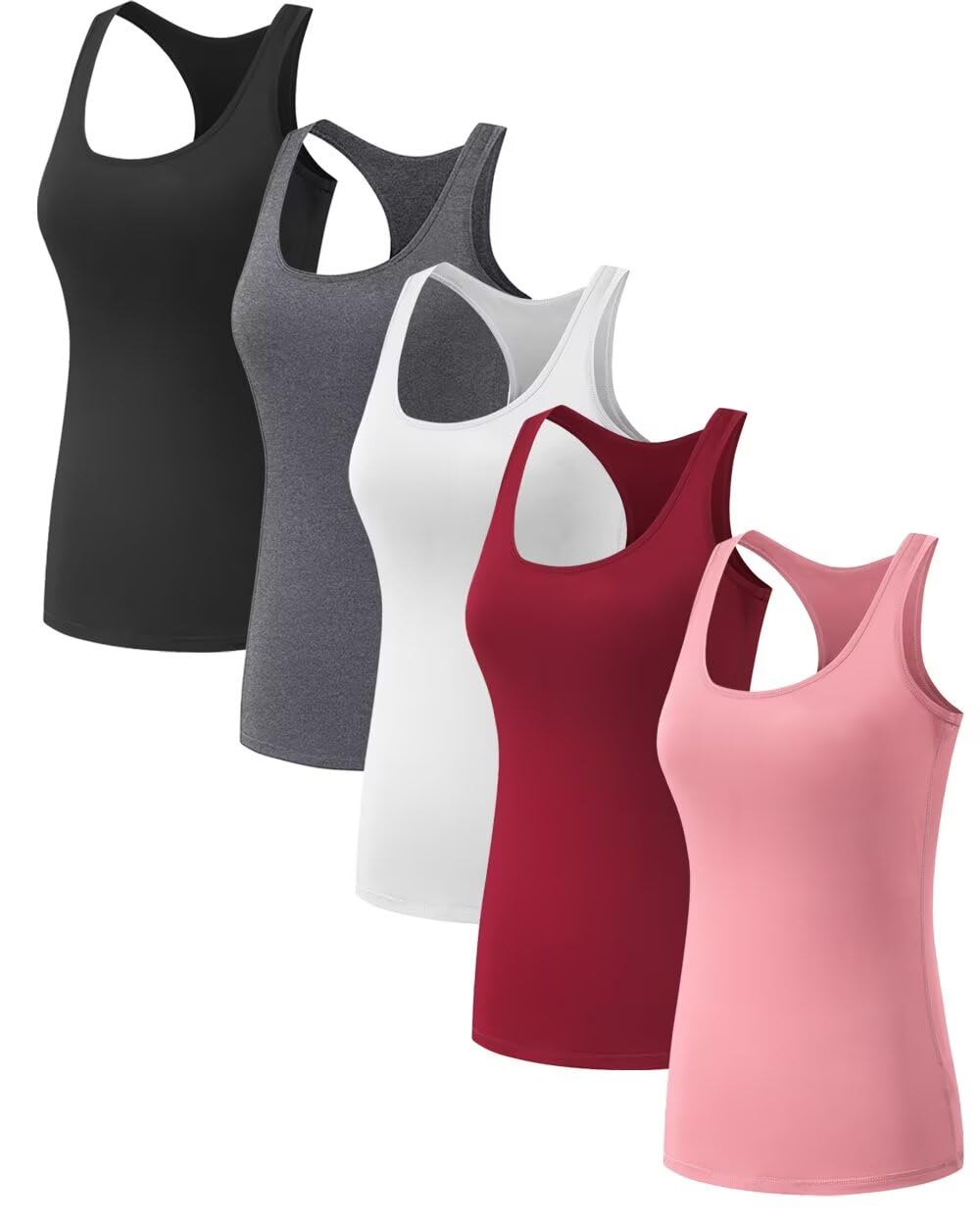 Women’s 5-Pack Racerback Compression Tank Tops