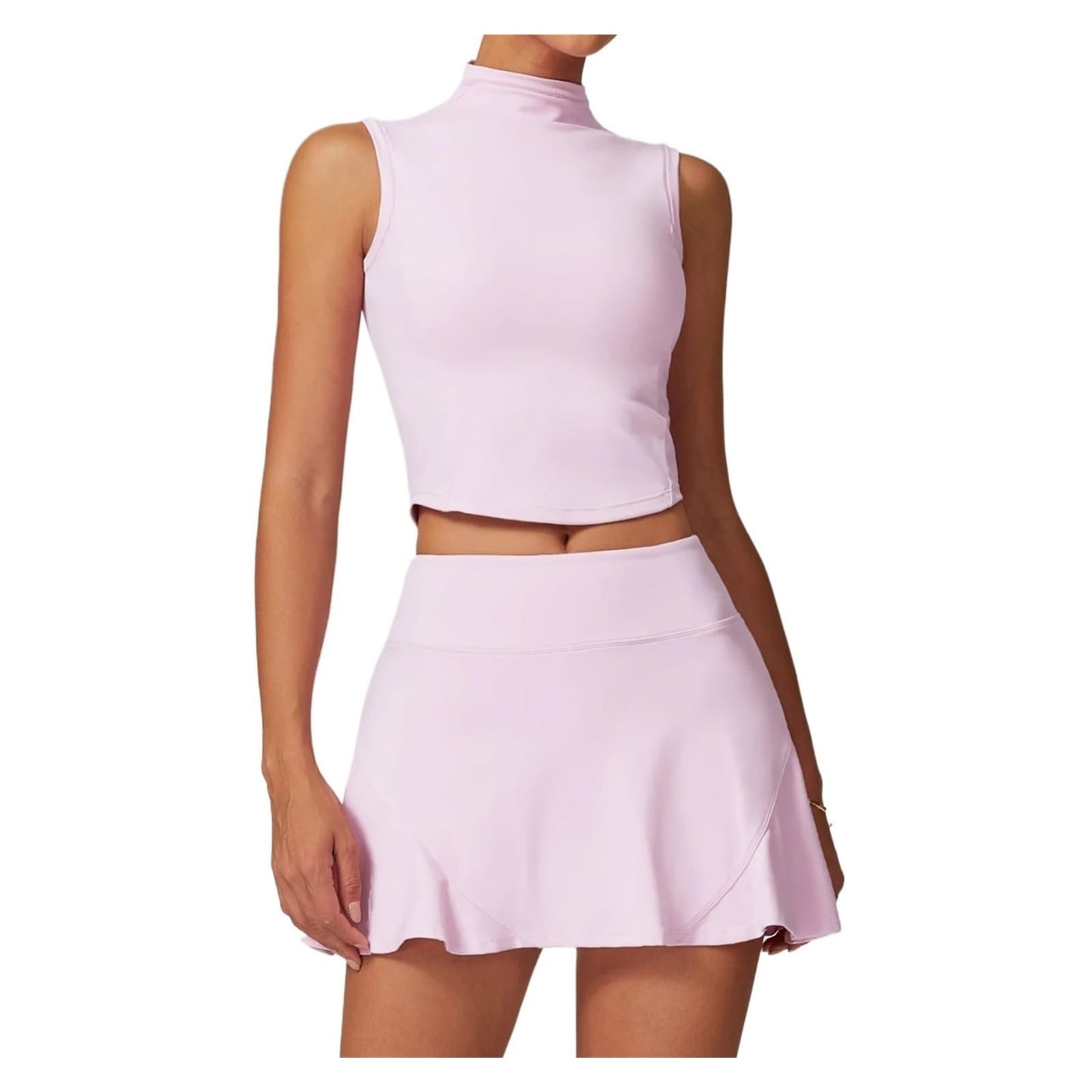 Women’s 2-Piece Workout Set with Shirt and Shorts