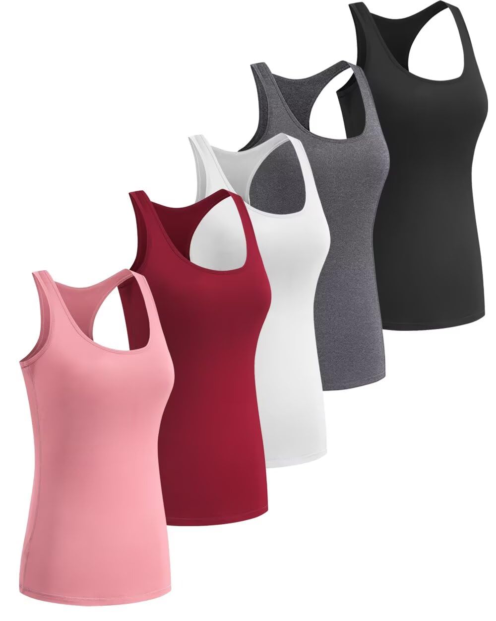 Women’s 5-Pack Racerback Compression Tank Tops