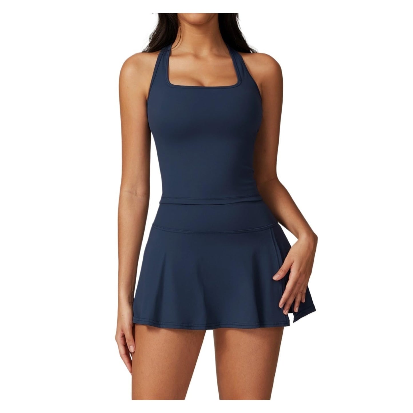 Women’s 2-Piece Workout Tracksuit Set with Shorts and Skirt Option