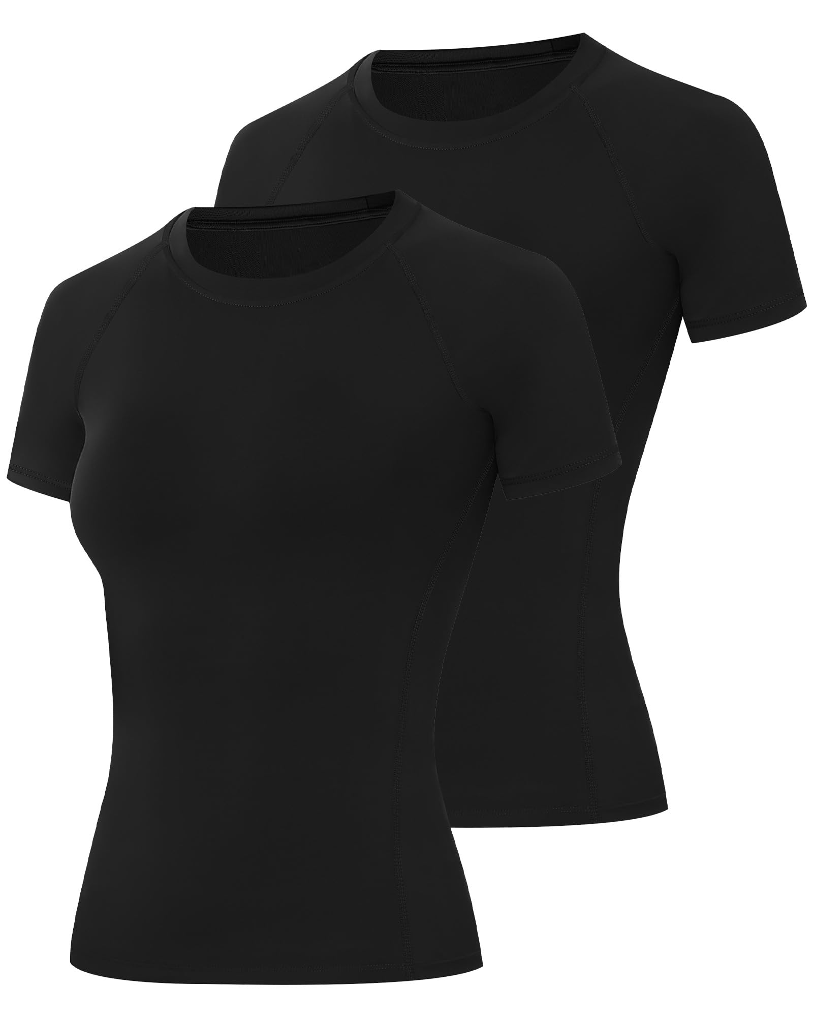 Women’s 2-Pack Short Sleeve Compression Workout Tops