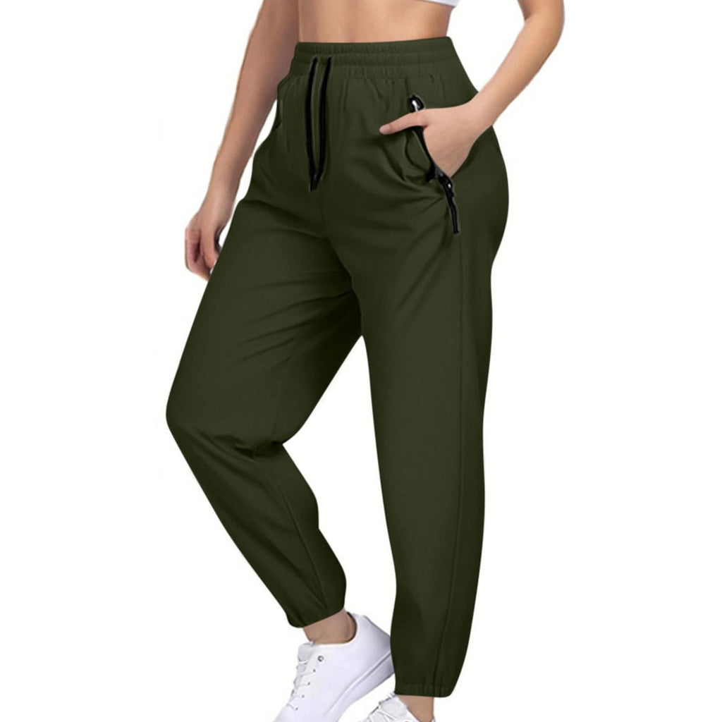 Unisex Quick Dry Athletic Joggers with Zippered Pockets