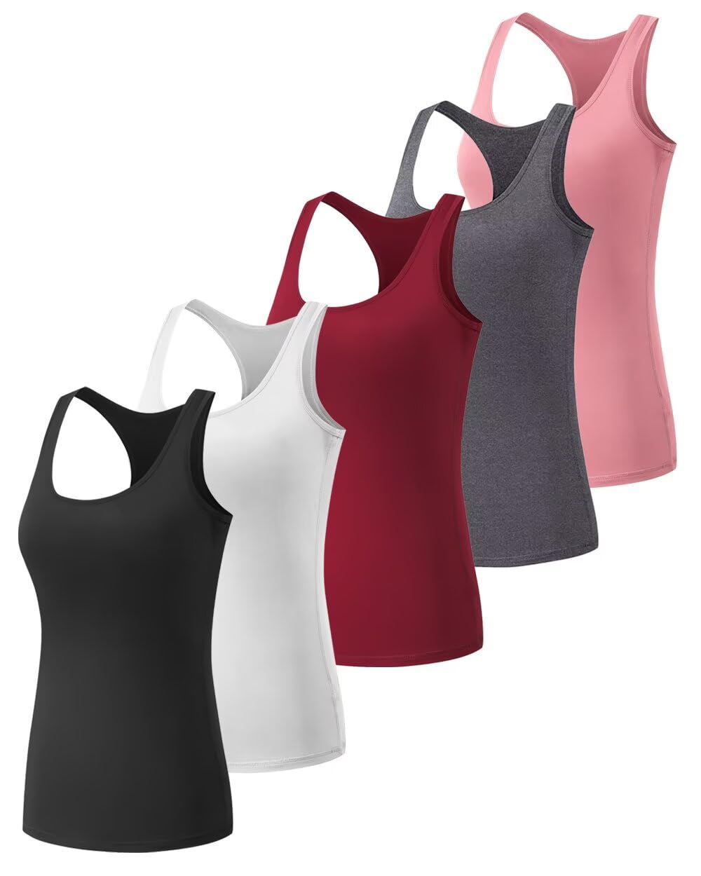Women’s 5-Pack Racerback Compression Tank Tops