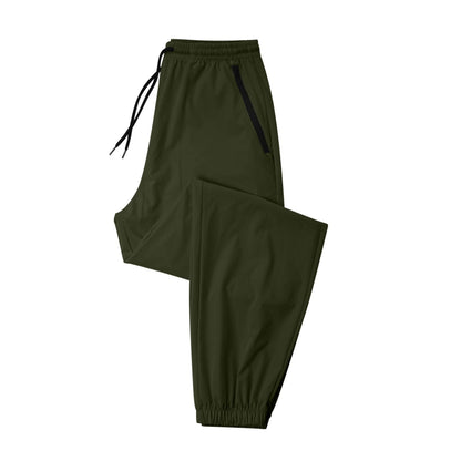 Unisex Quick Dry Athletic Joggers with Zippered Pockets