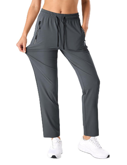 Women’s High Stretch Quick Dry Athletic Pants with Drawstring