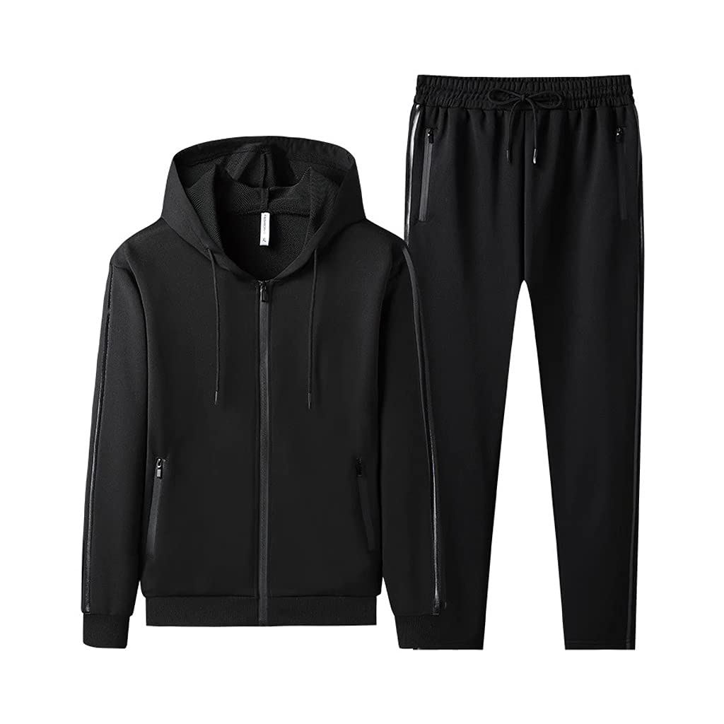 Men’s Two Piece Tracksuit Set with Hoodie and Joggers