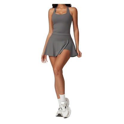 Women’s 2-Piece Workout Set with Sports Top and Shorts