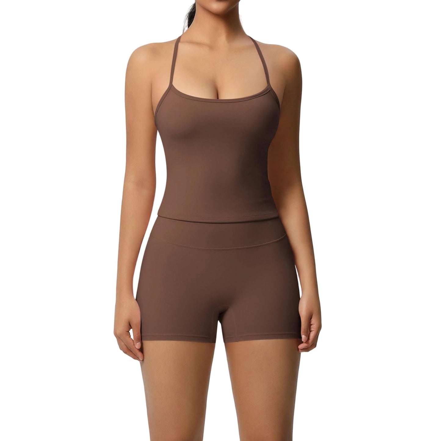 Women’s 2-Piece Wicking Athletic Workout Set with Top and Shorts