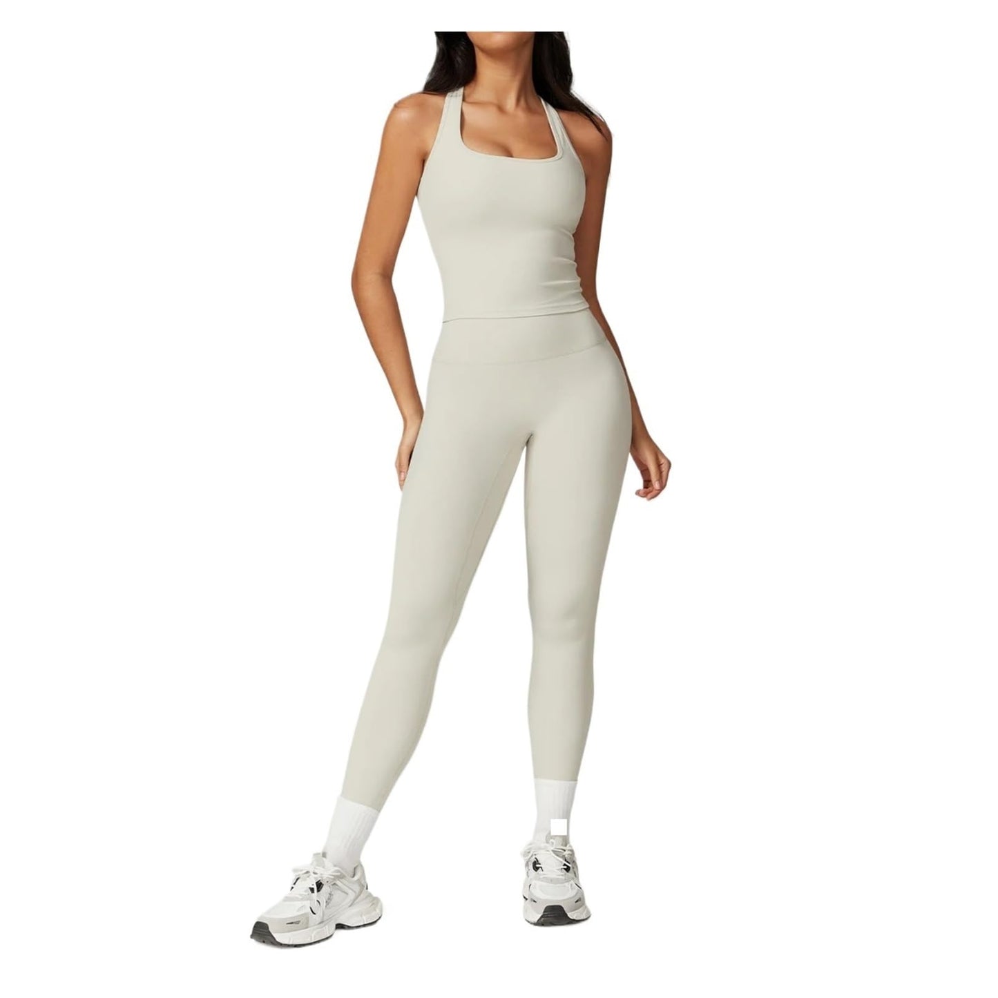 Women’s 2-Piece Workout Set with Sports Top and Shorts