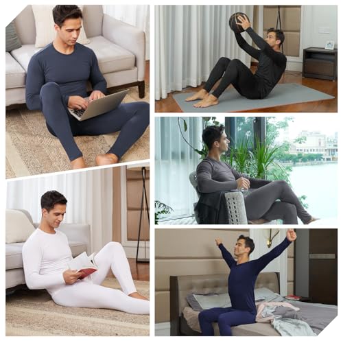 Men’s Fleece Lined Thermal Long Sleeve Base Layer Top