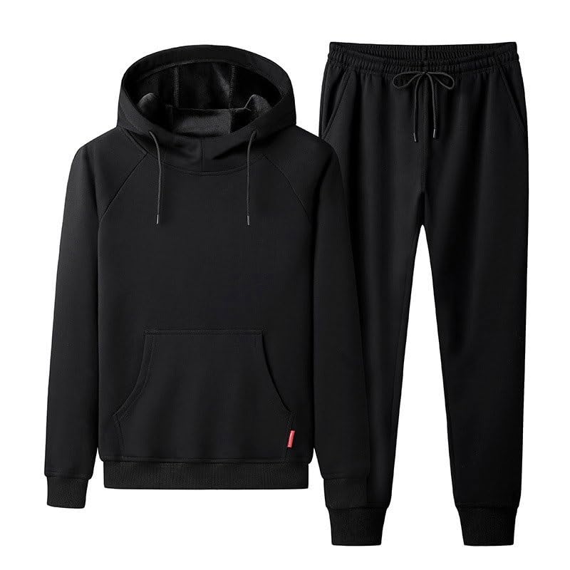 Men’s Hooded Sweatshirt & Lounge Tracksuit Set