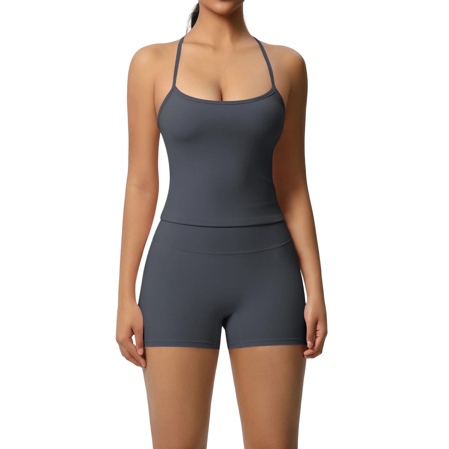 Women’s 2-Piece Wicking Athletic Workout Set with Top and Shorts