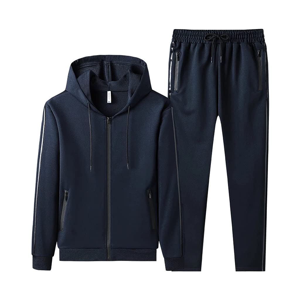 Men’s Two Piece Tracksuit Set with Hoodie and Joggers