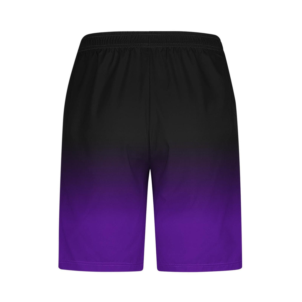 Men’s Gradient Quick Dry Beach Shorts with Pockets