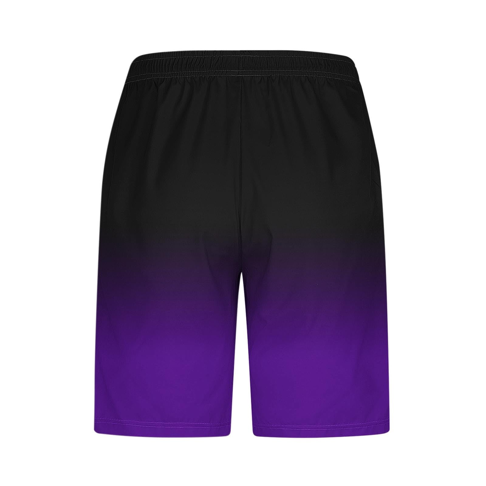 Men’s Gradient Quick Dry Beach Shorts with Pockets