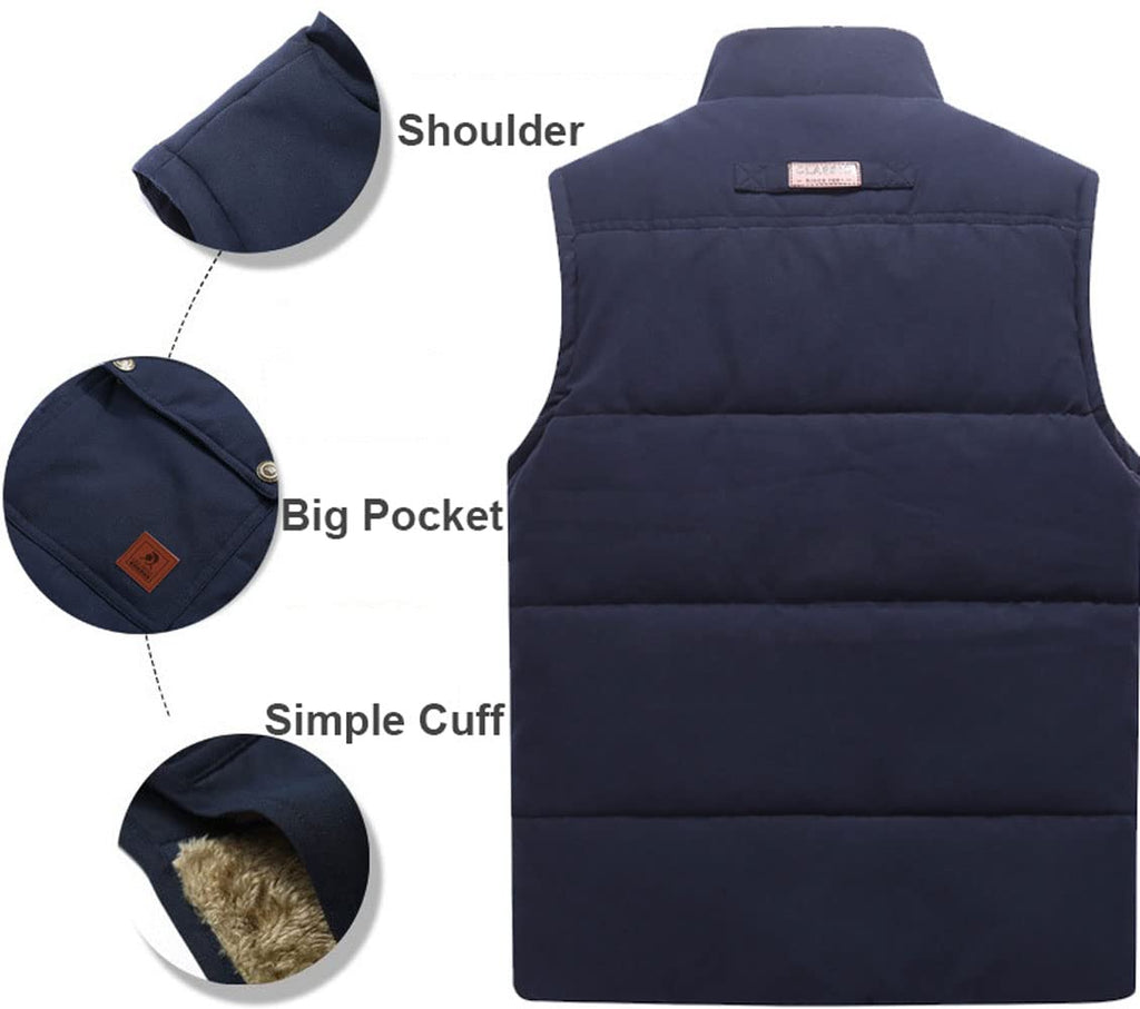 Men’s Fleece Lined Puffer Vest