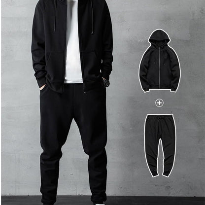 Men’s Hooded Sweatshirt & Lounge Tracksuit Set