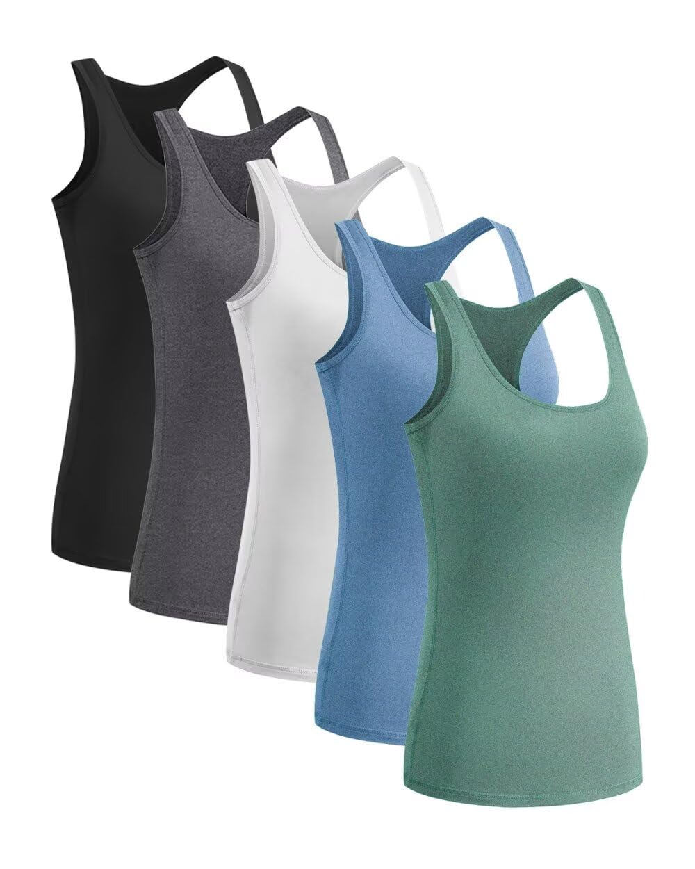 Women’s 5-Pack Racerback Compression Tank Tops
