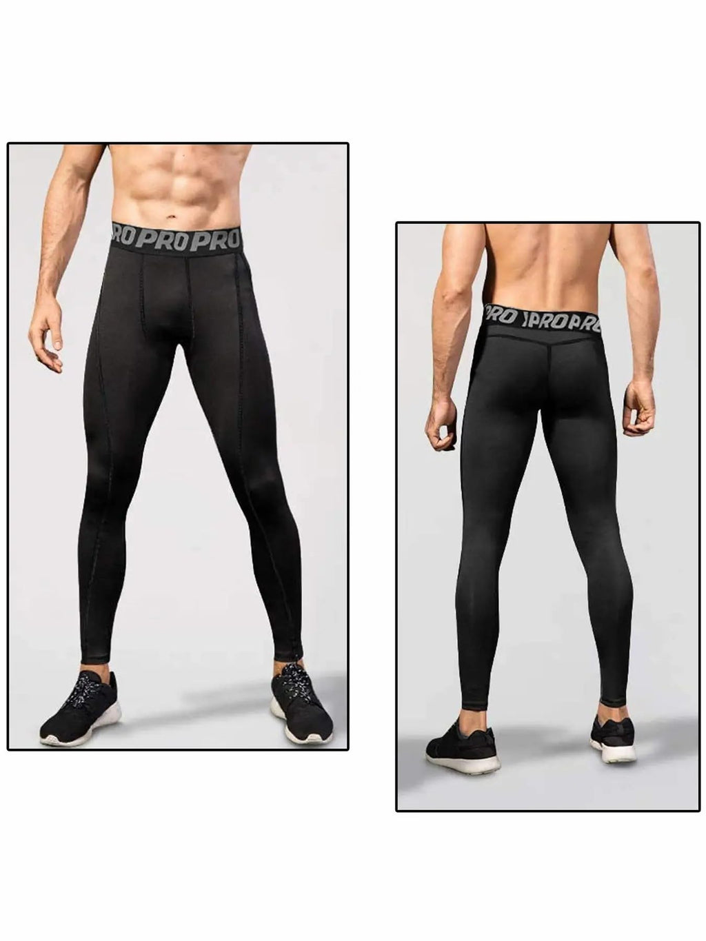 Men’s Camouflage Compression Base Layer Leggings 5-Pack