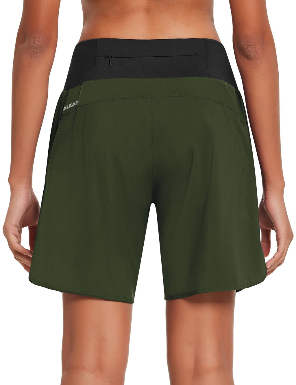Women’s 7" High Waist Running Shorts with Liner and Zipper Pocket