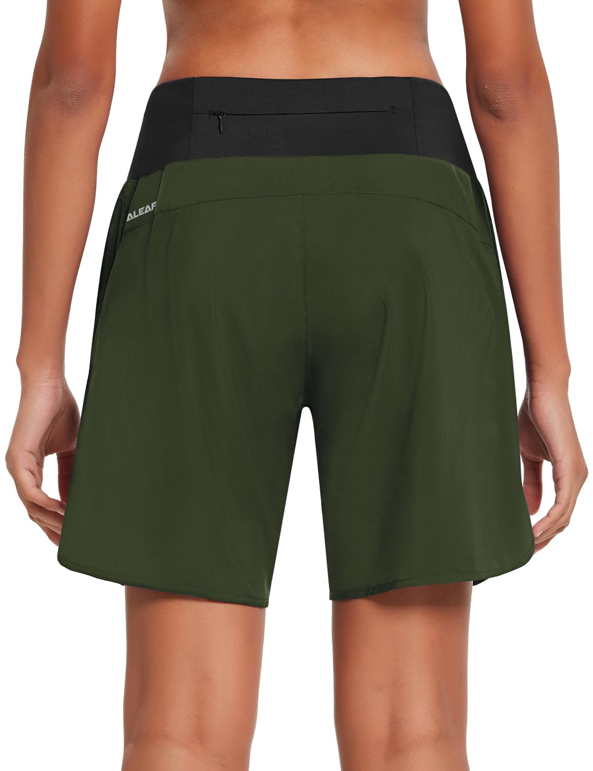 Women’s 7" High Waist Running Shorts with Liner and Zipper Pocket