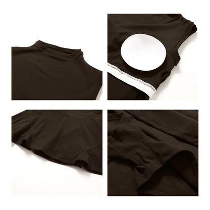 Women’s 2-Piece Workout Set with Shirt and Shorts