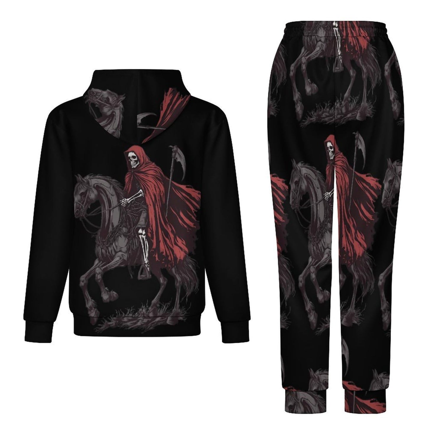Men’s Skeleton Graphic Hoodie & Jogger Tracksuit Set