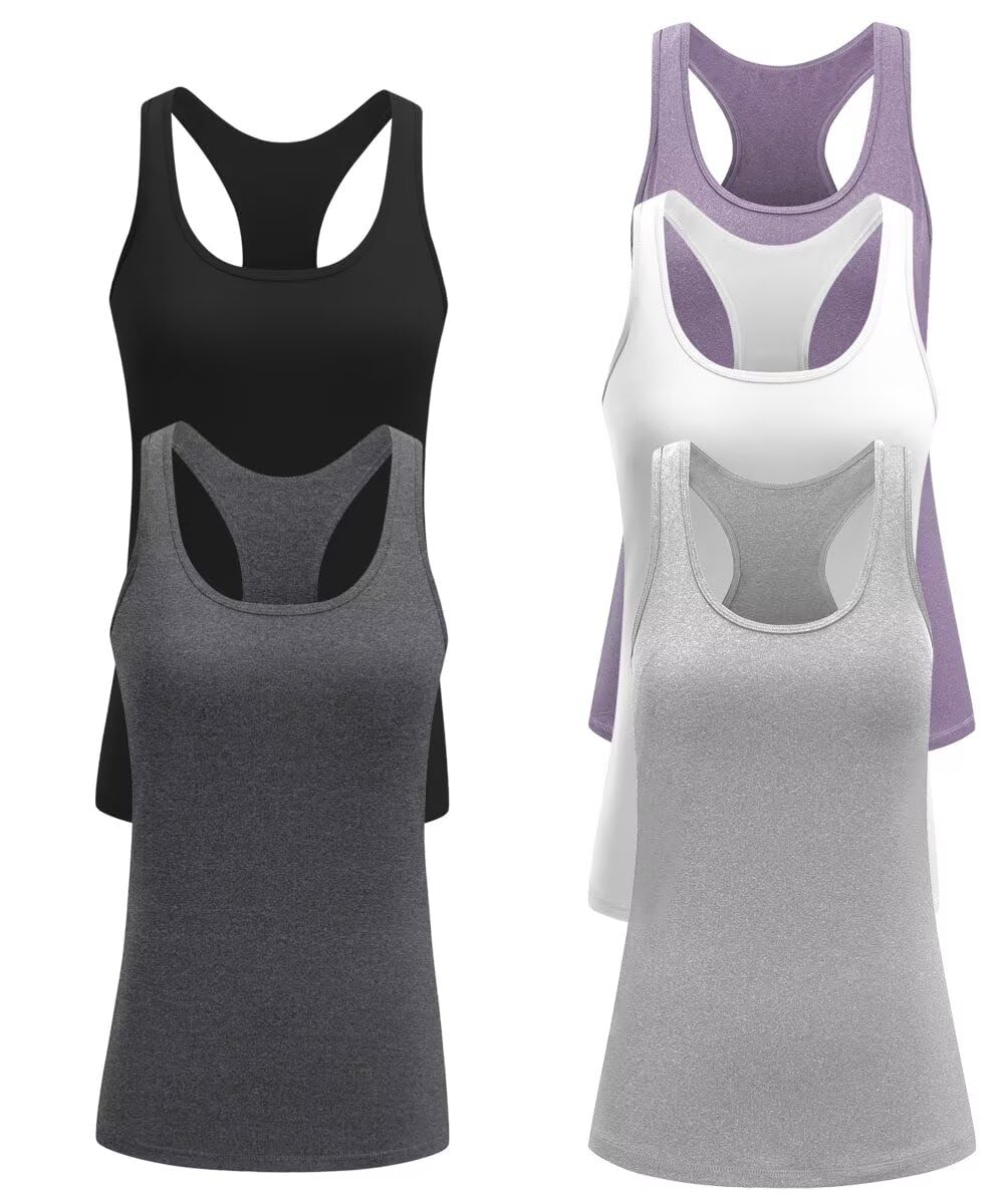 Women’s 5-Pack Racerback Compression Tank Tops
