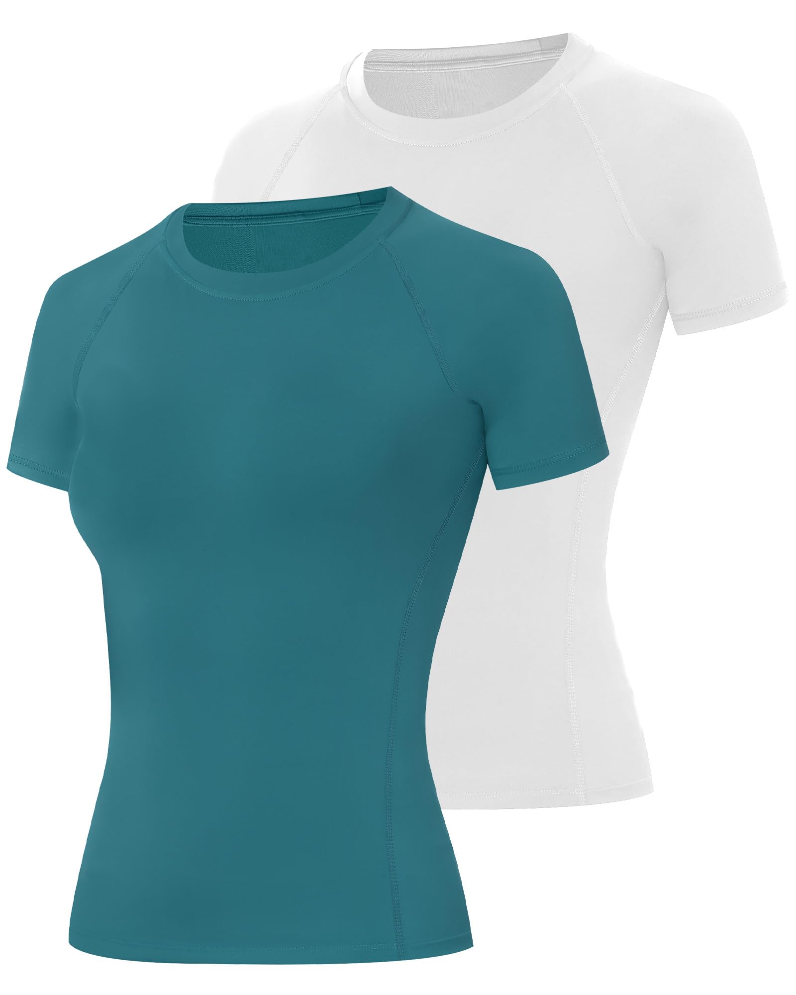 Women’s 2-Pack Short Sleeve Compression Workout Tops