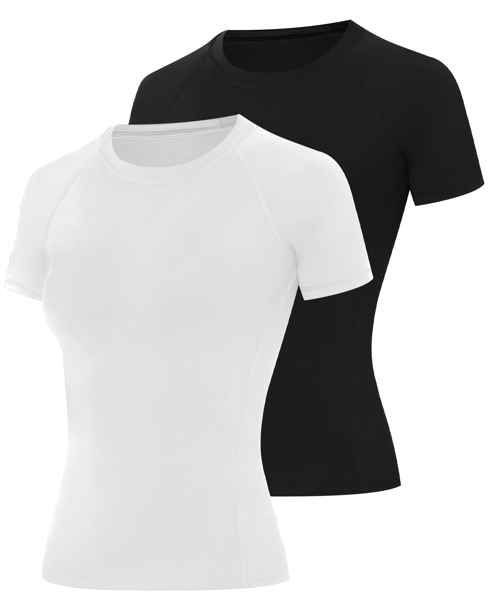 Women’s 2-Pack Short Sleeve Compression Workout Tops