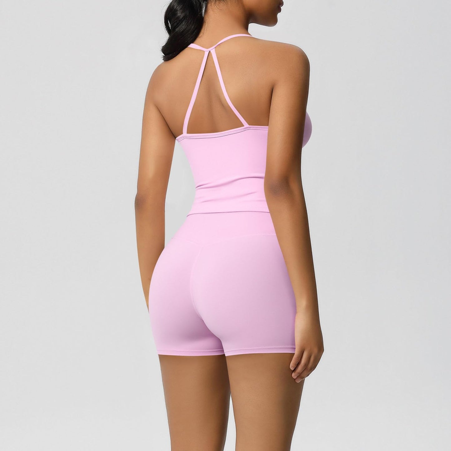 Women’s 2-Piece Wicking Athletic Workout Set with Top and Shorts
