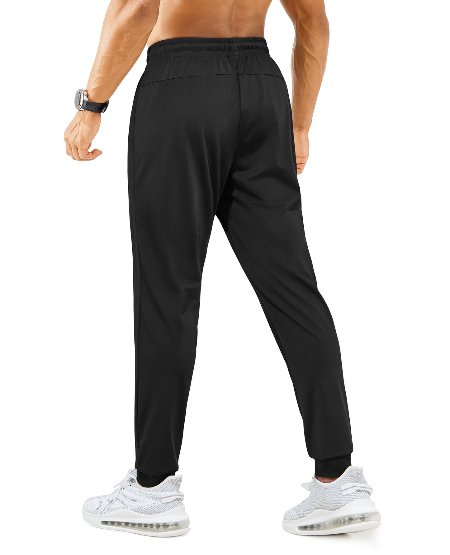 Men’s Lightweight Athletic Joggers with Zipper Pockets