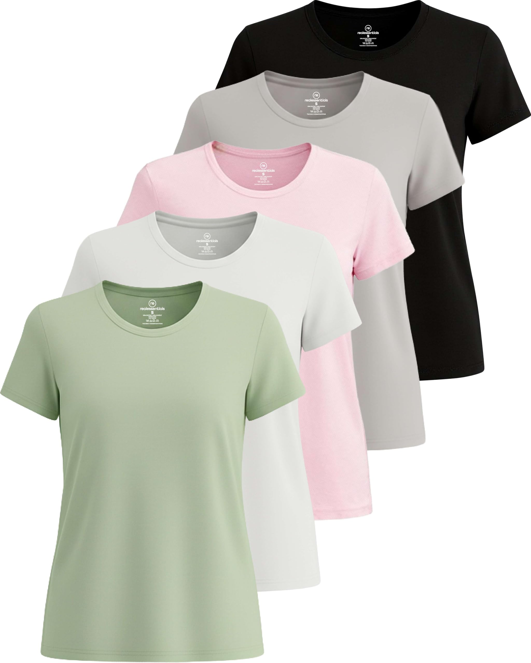 Women’s 5-Pack Short Sleeve Workout Tops