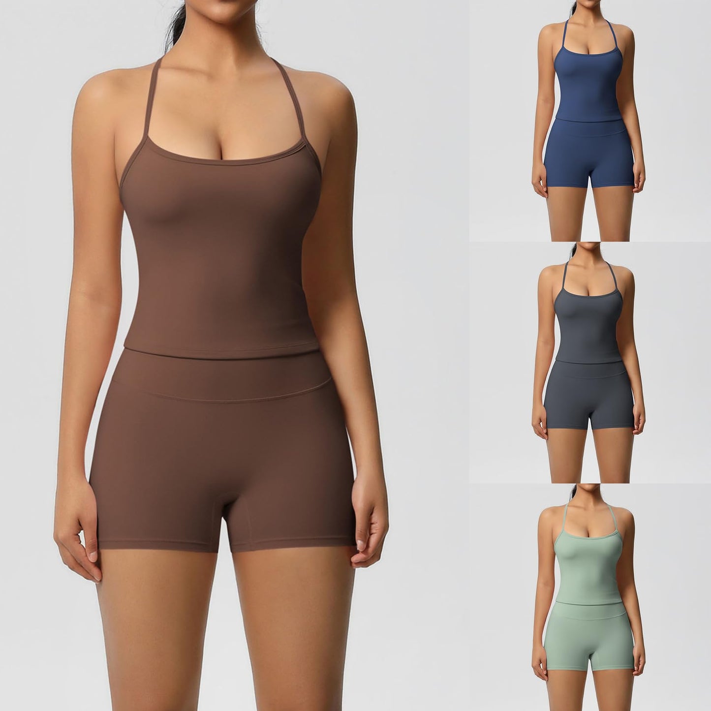 Women’s 2-Piece Wicking Athletic Workout Set with Top and Shorts