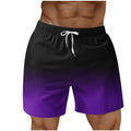Men’s Gradient Quick Dry Beach Shorts with Pockets