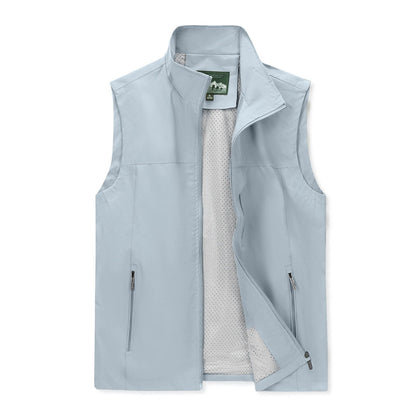 Men’s Lightweight Softshell Vest for Outdoor Sports