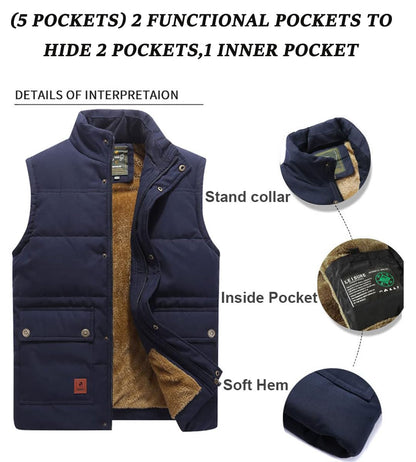 Men’s Fleece Lined Puffer Vest